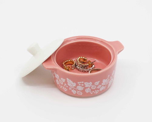 Pink gooseberry trinket box - trinket,