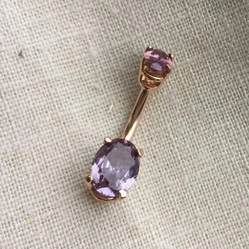Oval cut lab created amethyst - cut, lab-created