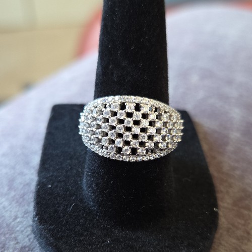 Anello cocktail argento