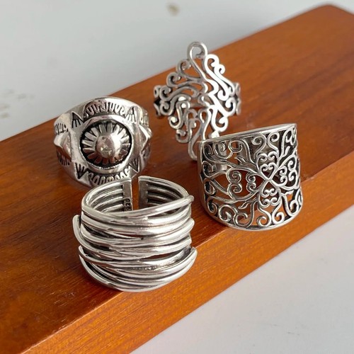 925 sterling silver ring - silver,