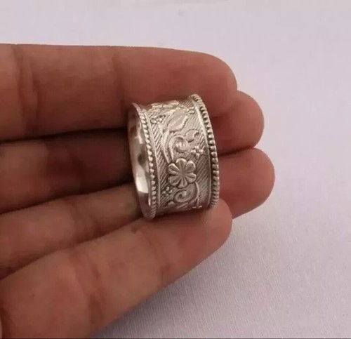 Solid 925 sterling silver wide - 925,