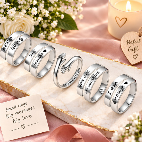 Set hope rings hug - set,,