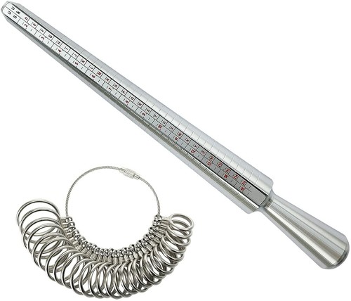 Metal ring sizer gauge mandrel - metal,