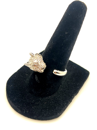Anello moda argento tigre - anello,