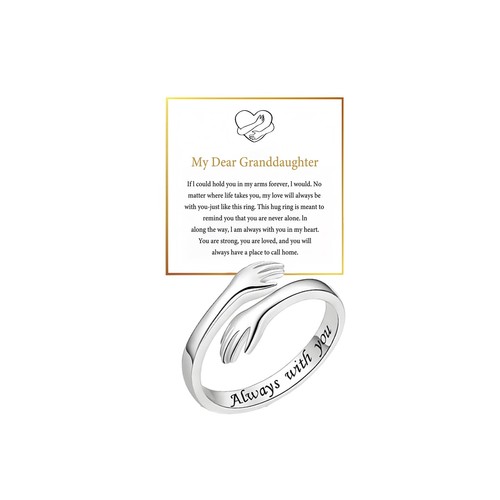 Hug ring for granddaughter - ring,
