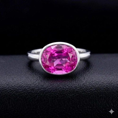 Oval cut natural pink - oval,