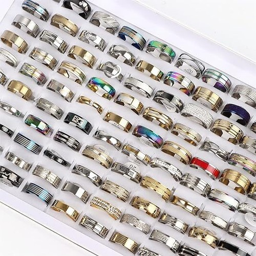 100 bulk lot mixed stainless - bulk,