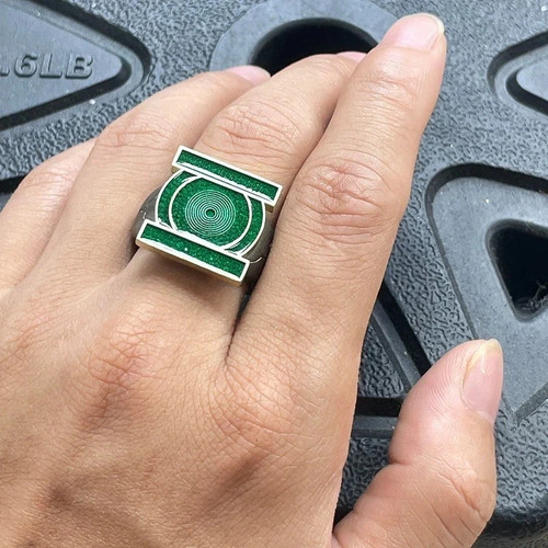 Green lantern ring metal - green, corps