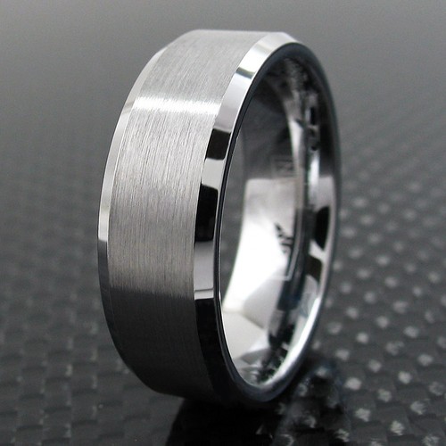 Tungsten carbide wedding band - tungsten,