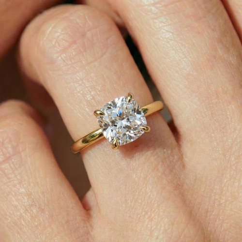 5ct cushion cut simulated - cushion,