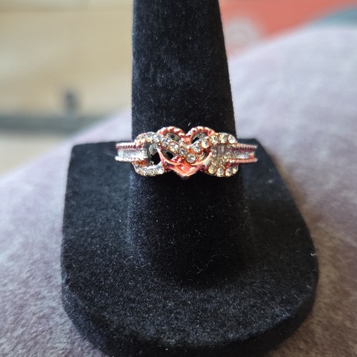 Anello fascia cuore rosa - , tono