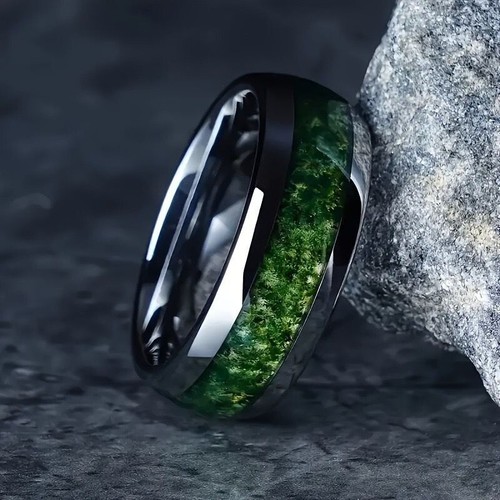 8mm fashion men black moss - 8mm,