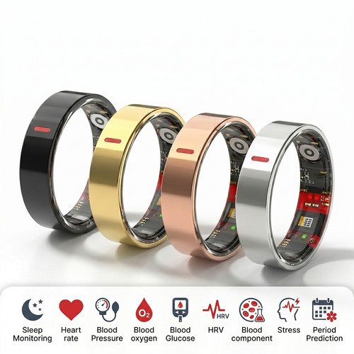 Smart ring for women men - women, blood