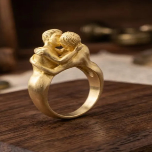 Anello abbraccio coppia - anello,