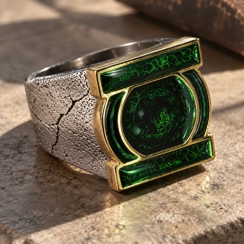 Green lantern ring - green,